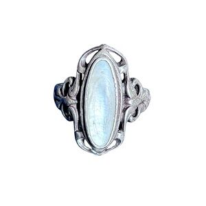 Vintage Wheeler Manufacturing sterling silver statement ring, size 7.